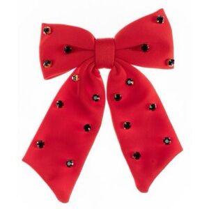 Michelle McDowell Sammy Red and Black Hair Bow
